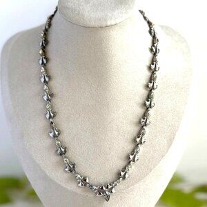 Engel Brothers Sterling Silver & Cubic Zirconia Choker Necklace 14 1/2" Elegant
